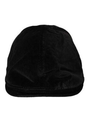Dolce & Gabbana Black Crown Cotton Newsboy Hat Men