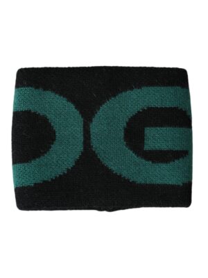 Dolce & Gabbana Black Green Wool Logo #DGMILLENNIALS Wristband