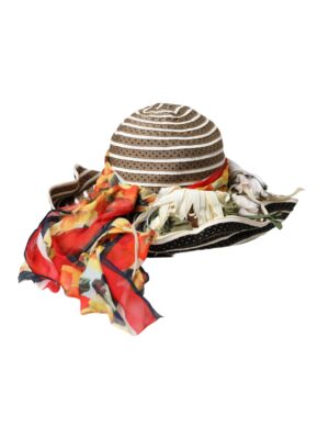 Dolce & Gabbana Multicolor Fantasy Wide Brim Floppy Hat