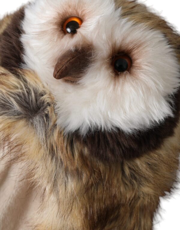 Dolce & Gabbana Brown Owl Faux Fur Whole Head Cap Hat - Image 6