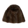Dolce & Gabbana Brown Weasel Fur Womens Cashmere Hat Beanie - Image 4
