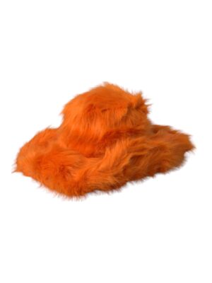 Dolce & Gabbana Orange Faux Fur Polyester Fedora Hat