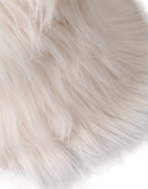 Dolce & Gabbana White Acrylic Fur Womens Bucket Hat - Image 5