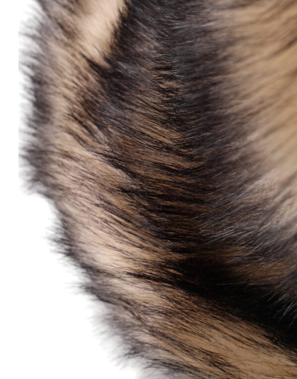 Dolce & Gabbana Brown Faux Fur Modacrylic Fedora Hat - Image 4
