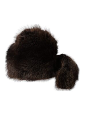 Dolce & Gabbana Women Brown Raccoon Fur Bucket Hat