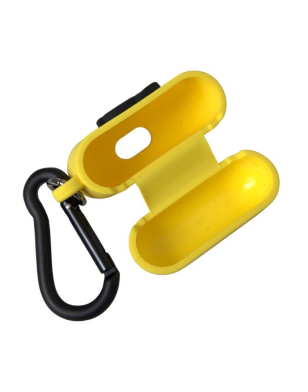 Dolce & Gabbana Yellow Silicone Logo Embossed Airpods Case - Image 4
