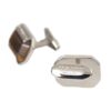 Dolce & Gabbana Silver Plated Brass Pin Crystal Cufflinks - Image 5