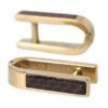 Dolce & Gabbana Gold Plated Metal Brass Pin Men Cufflinks - Image 5