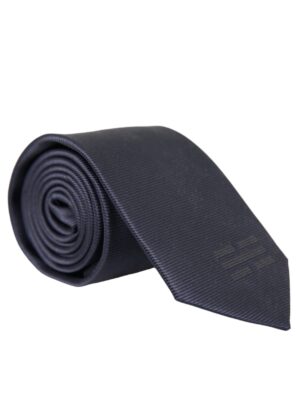 Dolce & Gabbana Blue Solid Silk Adjustable Tie Men