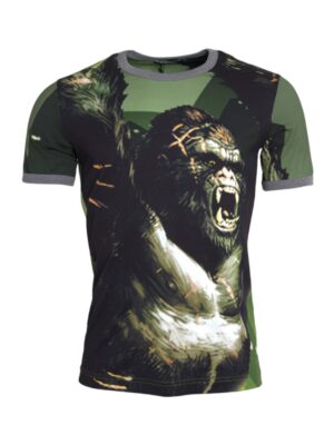 Dolce & Gabbana Green Gorilla Cotton Short Sleeves T-shirt