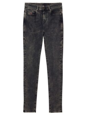 Diesel Black Cotton Jeans & Pant