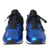 Dolce & Gabbana Blue Black Calf Hair Leather Sneakers Shoes - Image 2