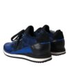 Dolce & Gabbana Blue Black Calf Hair Leather Sneakers Shoes - Image 4