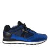 Dolce & Gabbana Blue Black Calf Hair Leather Sneakers Shoes