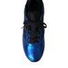 Dolce & Gabbana Blue Black Calf Hair Leather Sneakers Shoes - Image 8
