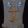 Dolce & Gabbana Blue Button Crystal Embellished Cotton Jacket - Image 5