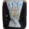 Dolce & Gabbana Blue Button Crystal Embellished Cotton Jacket - Image 6