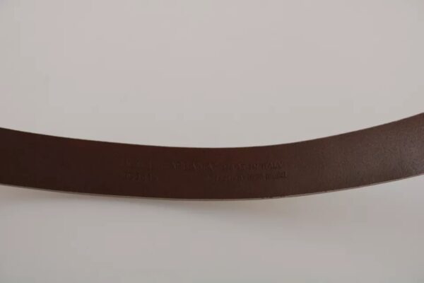 Dolce & Gabbana Cream Beige Gold Buckle Waist Leather Belt - Image 5