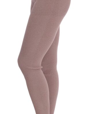 Dolce & Gabbana Elegant Pink Mid-Waist Stretch Pants