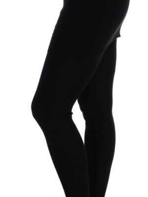 Dolce & Gabbana Elegant Black Cashmere Silk Stretch Pants