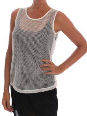 Dolce & Gabbana Sleeveless Transparent Net Tank Top