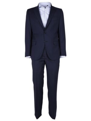Made in Italy Blue Wool Men's Suit
