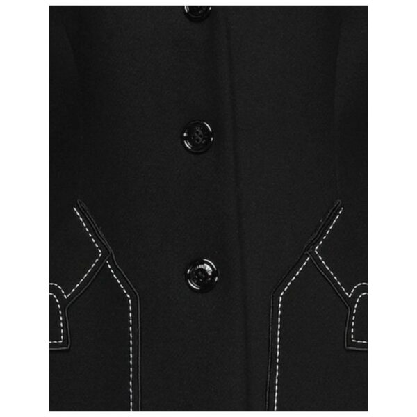 Love Moschino Black Wool Women Coat - Image 3