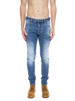 Dsquared² Blue Cotton Men's Distressed Jean