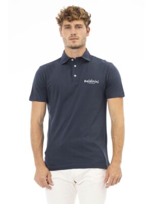 Baldinini Trend Blue Cotton Men Polo
