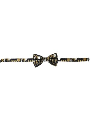 Dolce & Gabbana Black Silk Cocktail Adjustable Neck Men Bow Tie