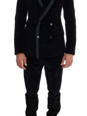 Dolce & Gabbana Elegant Black Slim Fit Three-Piece Suit