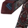 Dolce & Gabbana Bordeaux Printed 100% Silk Adjustable Men Tie - Image 5
