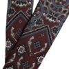 Dolce & Gabbana Bordeaux Printed 100% Silk Adjustable Men Tie - Image 6