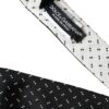 Dolce & Gabbana Black White Patterned Adjustable Tie - Image 4
