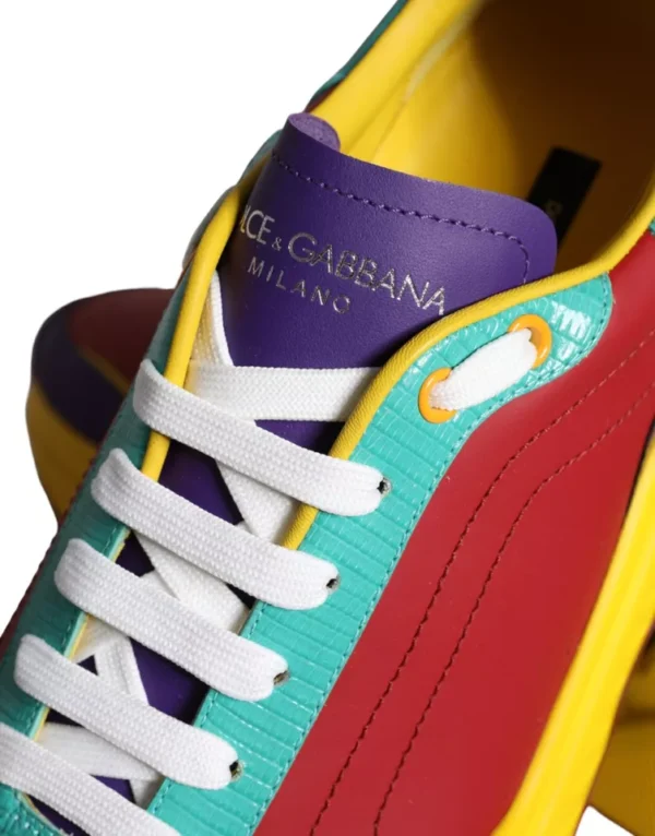 Dolce & Gabbana Multicolor Daymaster Low Top Sneakers Shoes - Image 7