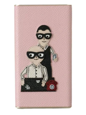 Dolce & Gabbana Chic Pink Leather Power Bank