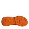 Dolce & Gabbana Orange Airmaster Low Top Men Sneakers Shoes - Image 6