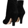 Dolce & Gabbana Black Suede Leather Mid Calf Boots Shoes - Image 4