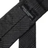 Dolce & Gabbana Dark Gray Plaid Patterned Silk Adjustable Men Tie - Image 2