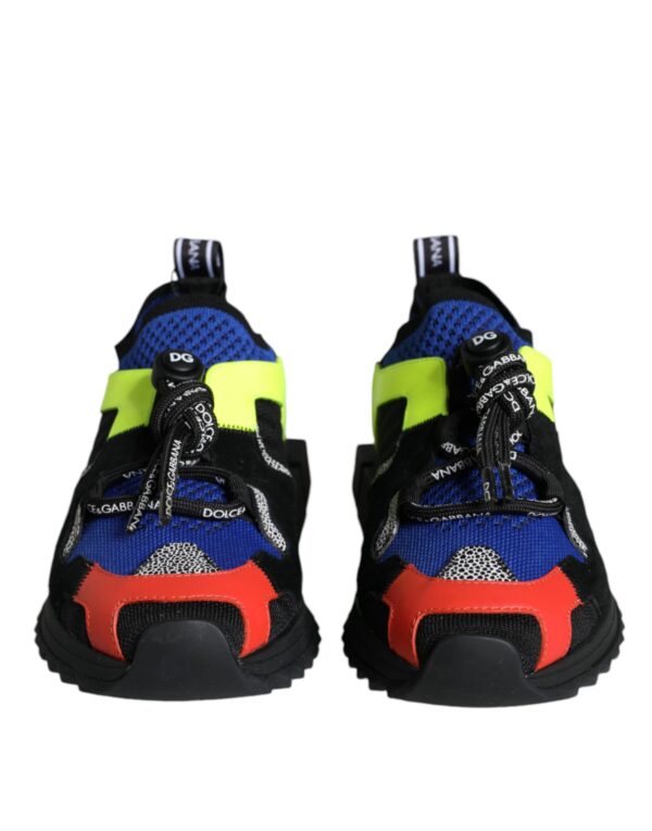 Dolce & Gabbana Multicolor Mesh Sorrento Trekking Sneakers Shoes - Image 2