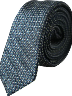 Dolce & Gabbana Green Patterned 100% Silk Adjustable Men Tie