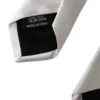Dolce & Gabbana White Satin Silk Adjustable Men Tie - Image 2