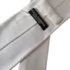 Dolce & Gabbana White Satin Silk Adjustable Men Tie - Image 4