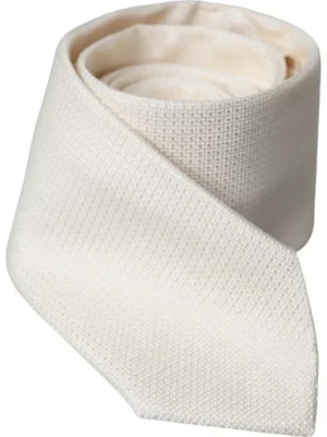 Dolce & Gabbana Off White Patterned Silk Classic Adjustable Tie
