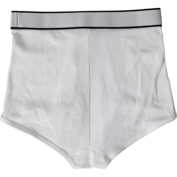 Dolce & Gabbana White Cotton Stretch Branded Logo Underwear - Image 2