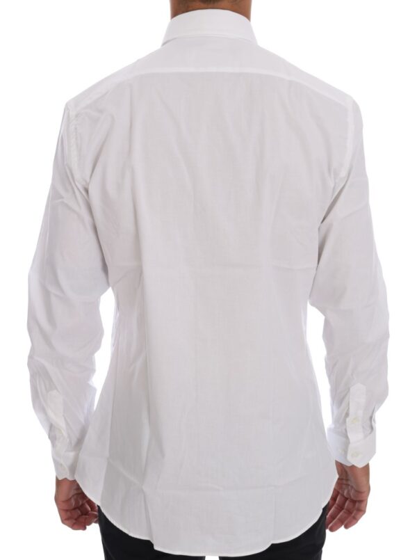 Moschino Elegant White Slim-Fit Cotton Shirt - Image 3