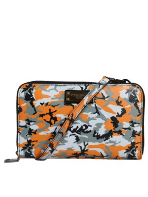 Dolce & Gabbana Multicolor Camouflage Leather Purse Cross Body Bag