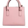 Versace Pink Small Top Handle Grainy Calf Leather Crossbody Bag - Image 7