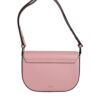 Versace Pink Grainy Calf Leather Logo Crossbody Shoulder Bag - Image 4