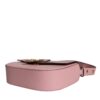 Versace Pink Grainy Calf Leather Logo Crossbody Shoulder Bag - Image 5